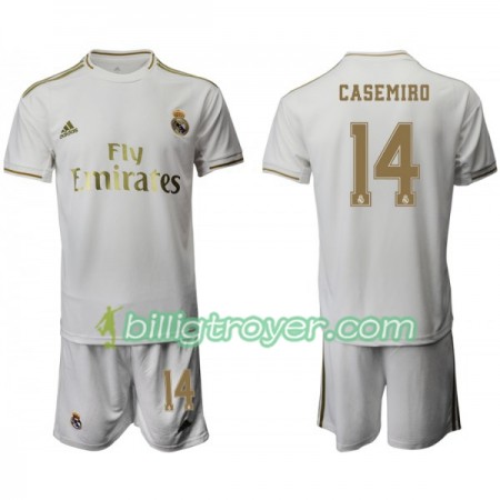 Billige Fotballdrakter Real Madrid CASEMIRO 14 Barn Hjemmedraktsett 2019/20 Kortermet